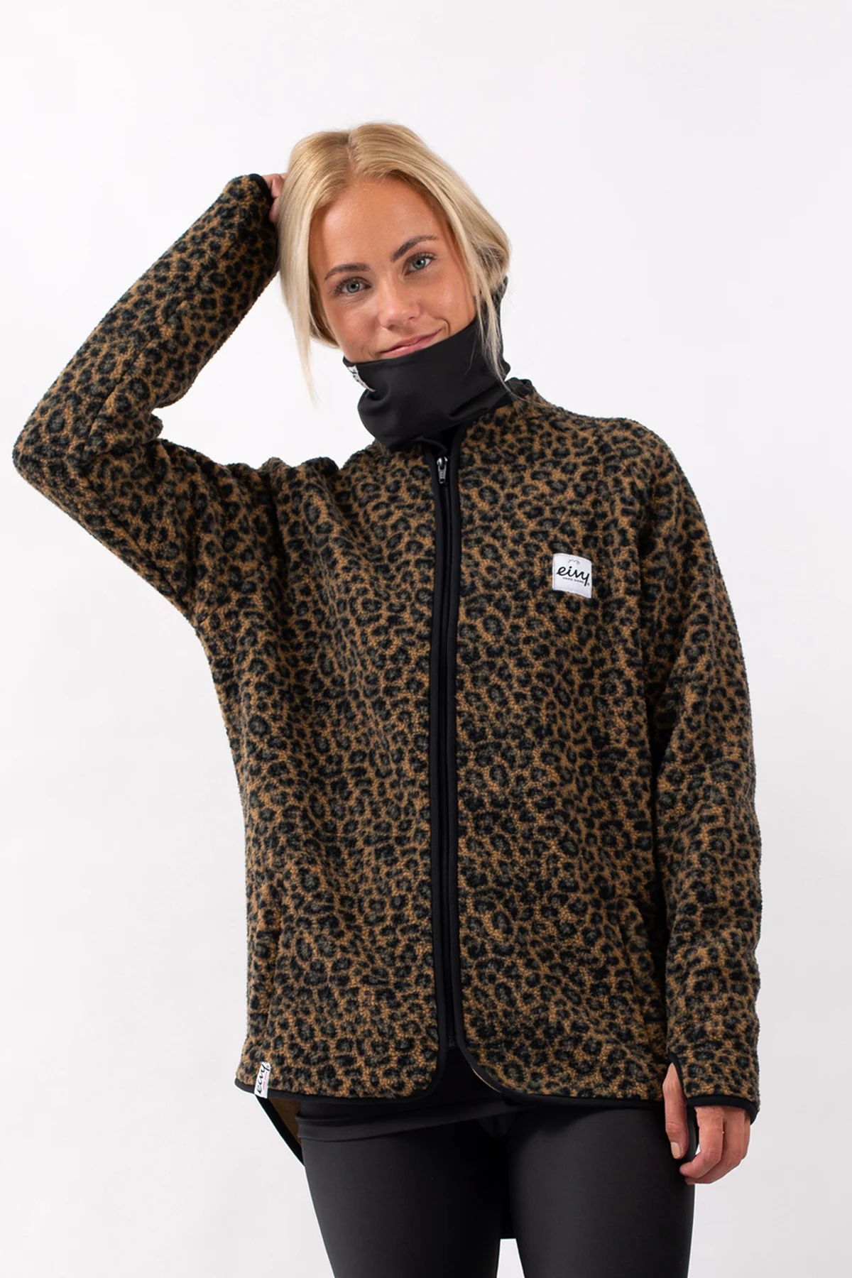 Eivy Redwood Sherpa jacket leopard