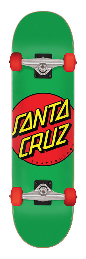 Santa Cruz Classic Dot 7.8" compleet skateboard green red