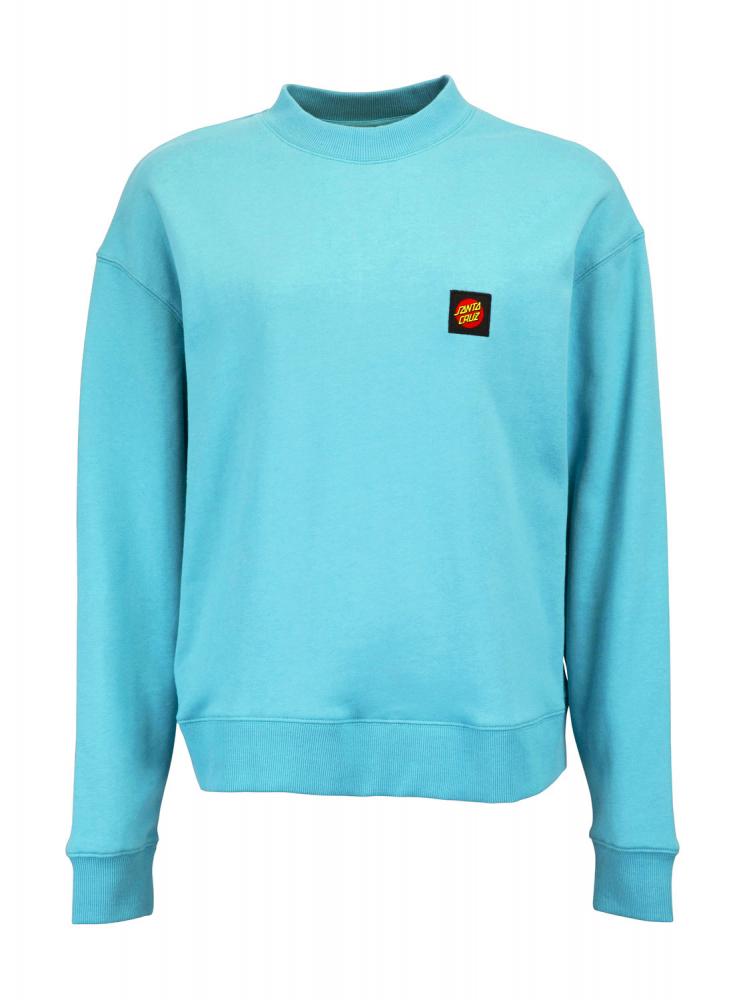 Santa Cruz Classic Label crew sweater turquoise