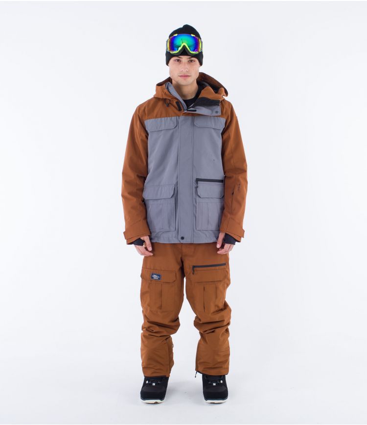 Hurley Pemberton snowboardjacket stone grey / bronze