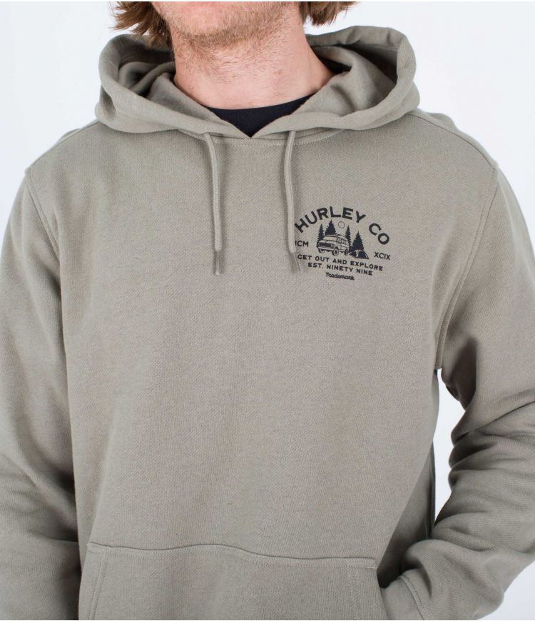 Hurley Campin Fleece hoodie army