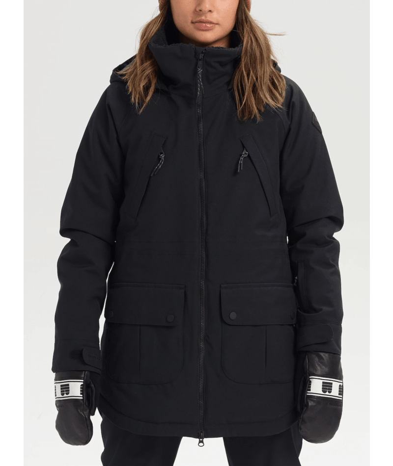 Burton Prowess women's snowboard jacket true black / stout white