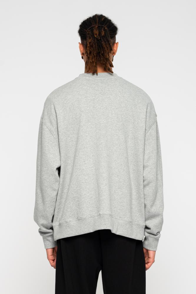 Santa Cruz Classic Label crew sweater heather grey