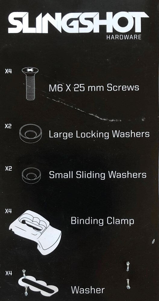 Slingshot binding Clamp hardware kit (set of 4)