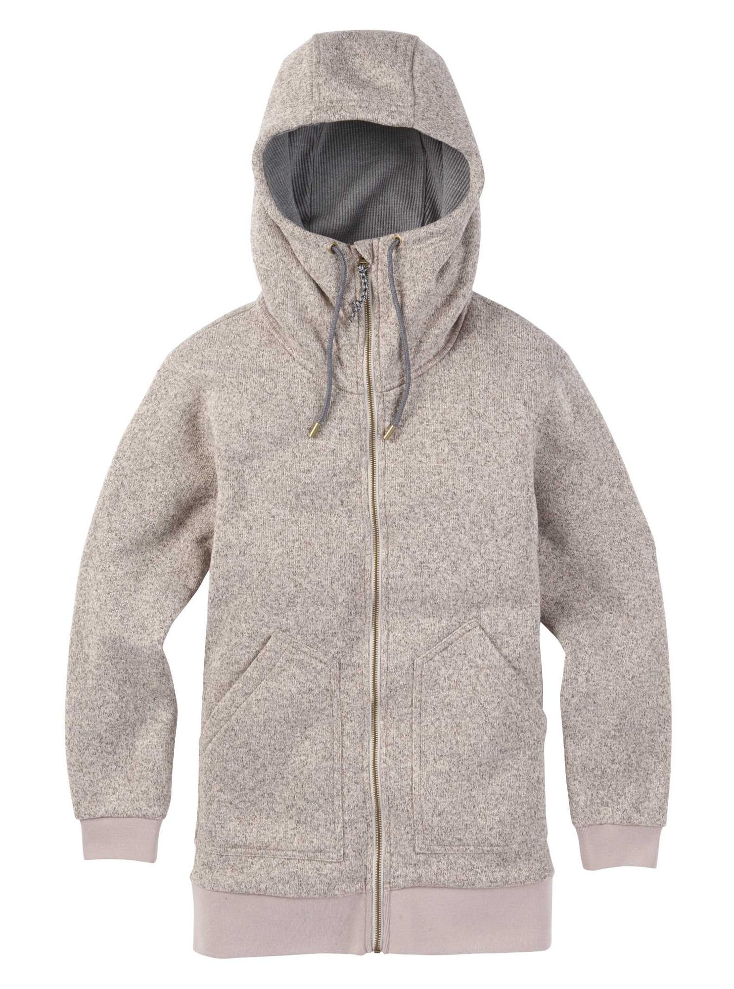 Burton Minxy zipped hoodie dove heather