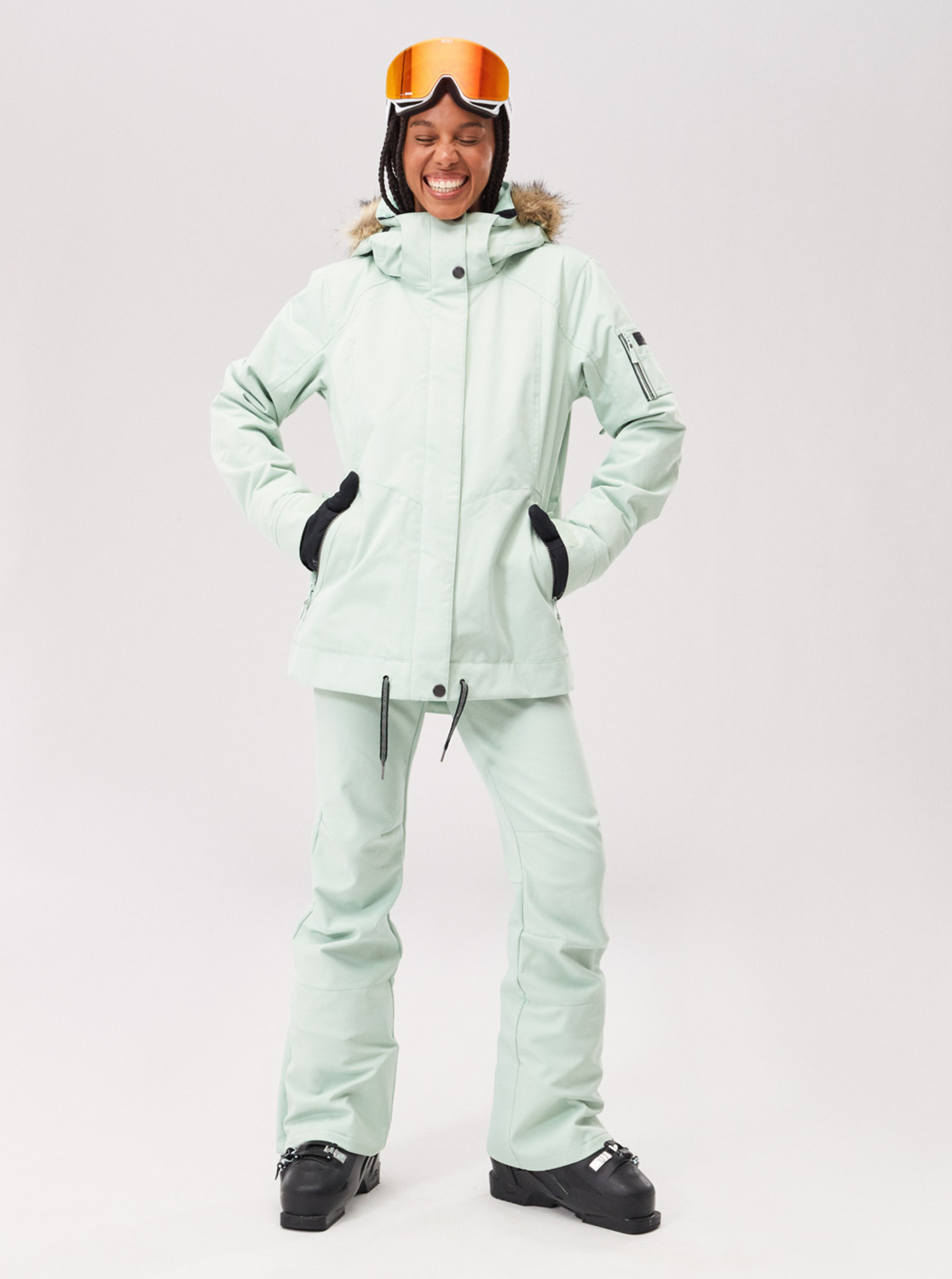 Roxy Meade dames snowboardjas cameao green