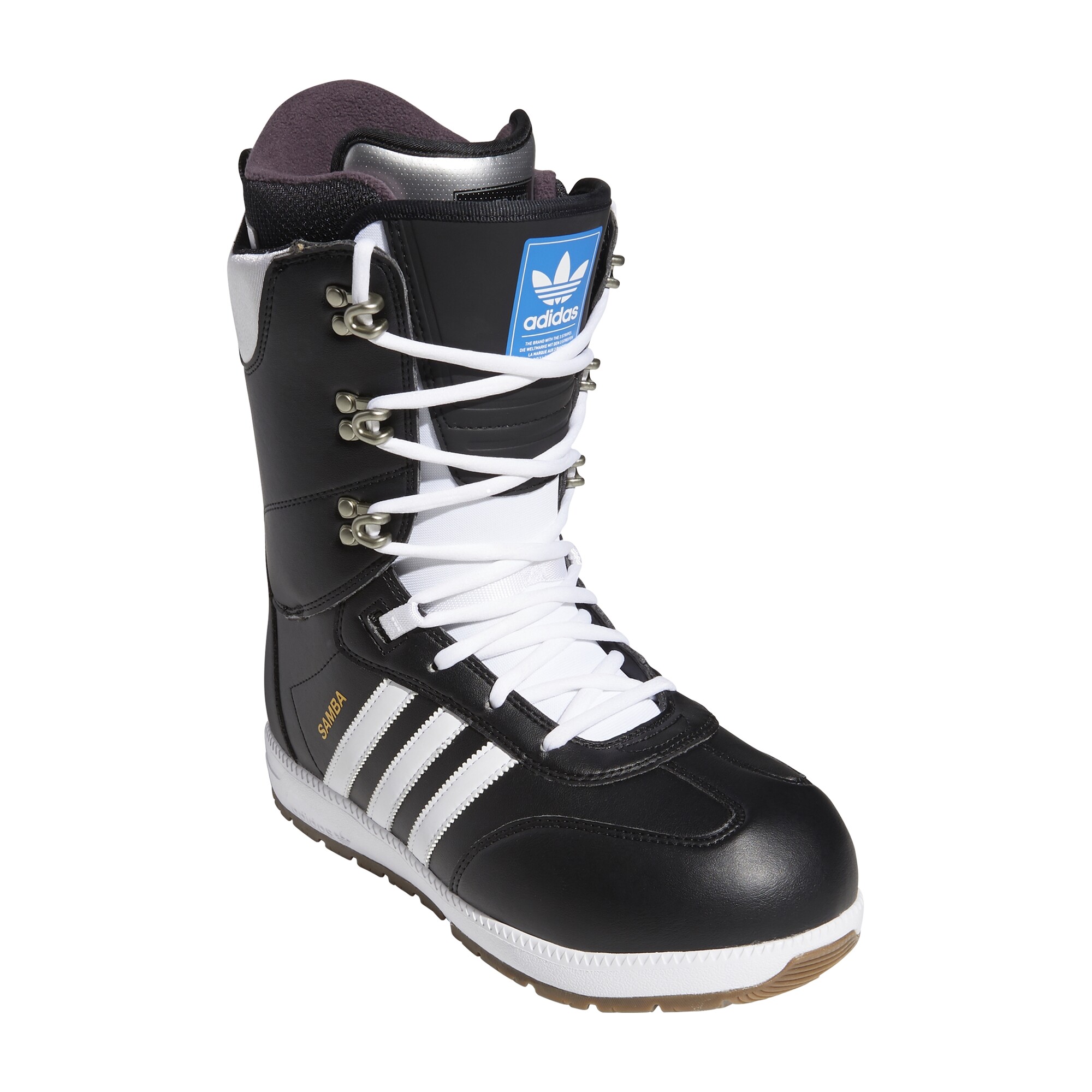 Adidas Samba ADV Snowboard Boots core black / cloud white / gold metallic
