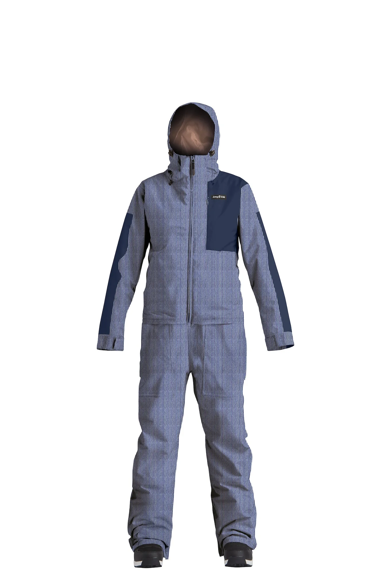 Airblaster Women's Insulated Freedom Suit onepiece overall stripe