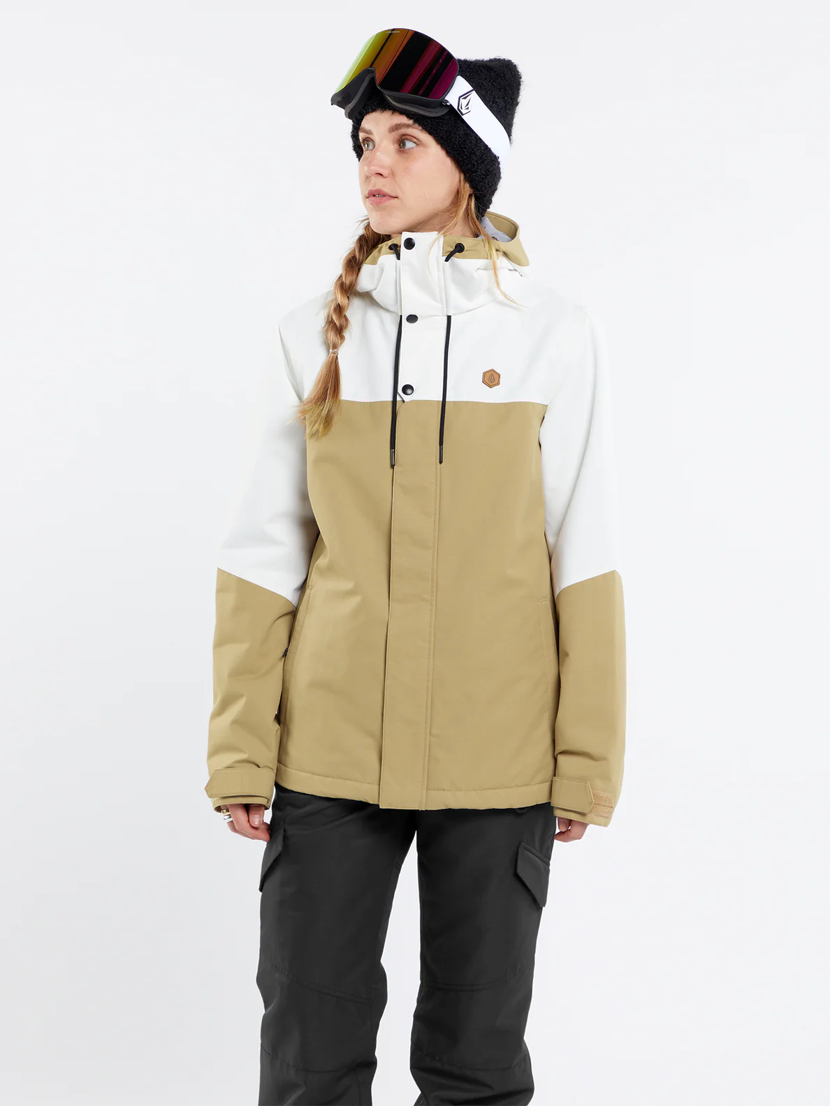Volcom Bolt insulated women's snowboard jacket dark khaki