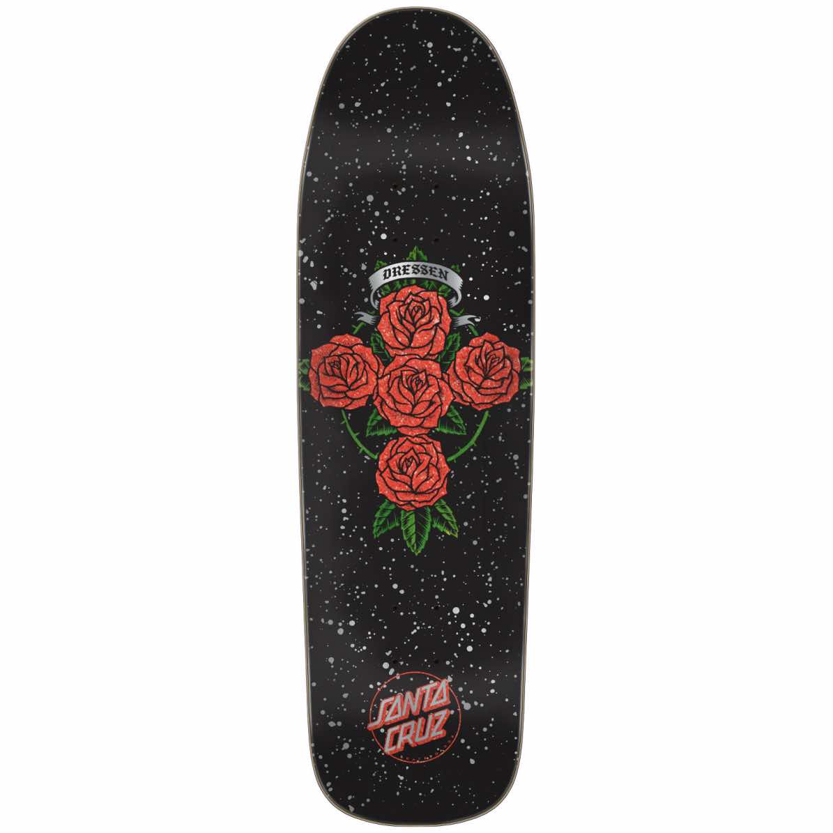 Santa Cruz Dressen Rose Cross 9.3" skateboard deck