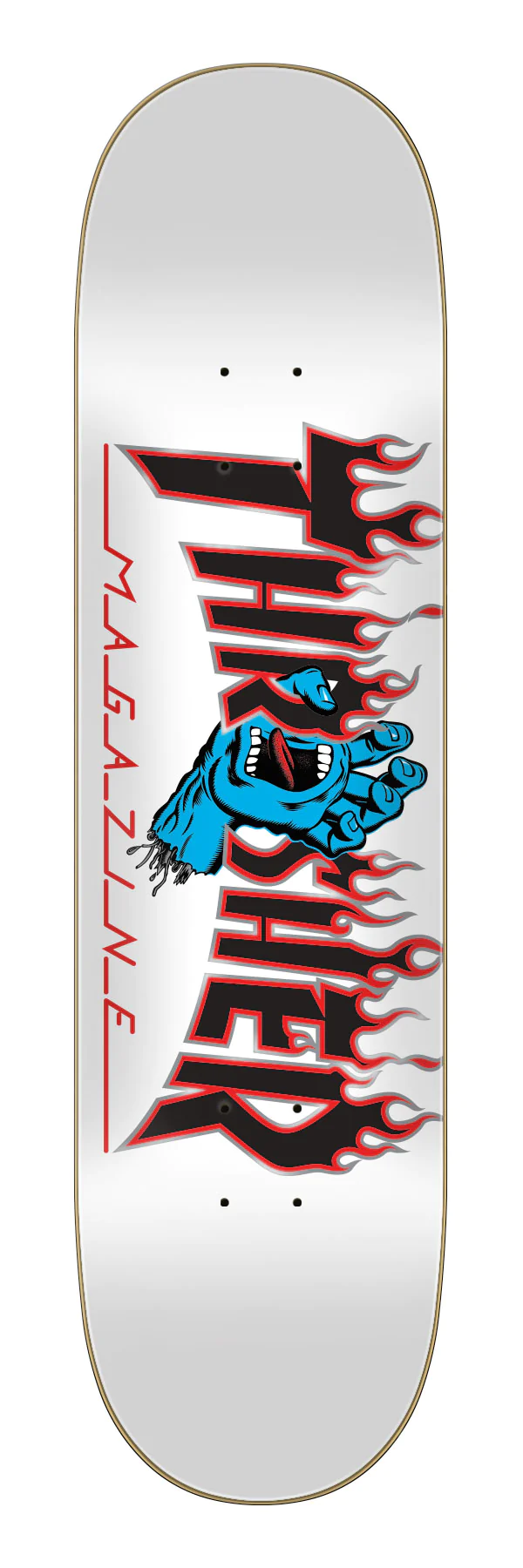 Santa Cruz 8.0in Thrasher Screaming Flame Logo Santa Cruz Skateboard Deck