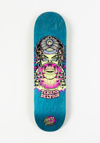 Santa Cruz Delfino Fortune teller glow VX 8.25" skateboard deck