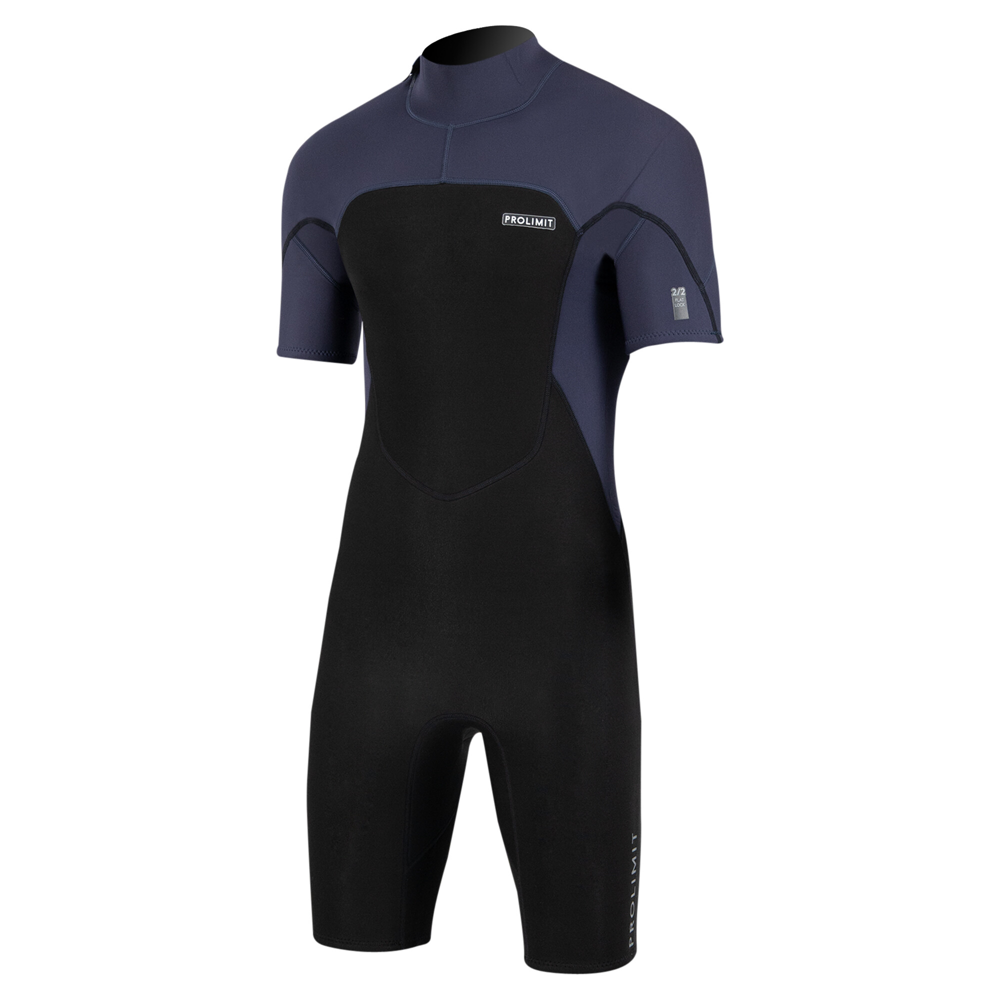 Prolimit Fusion 2/2mm shorty backzip wetsuit teal / black