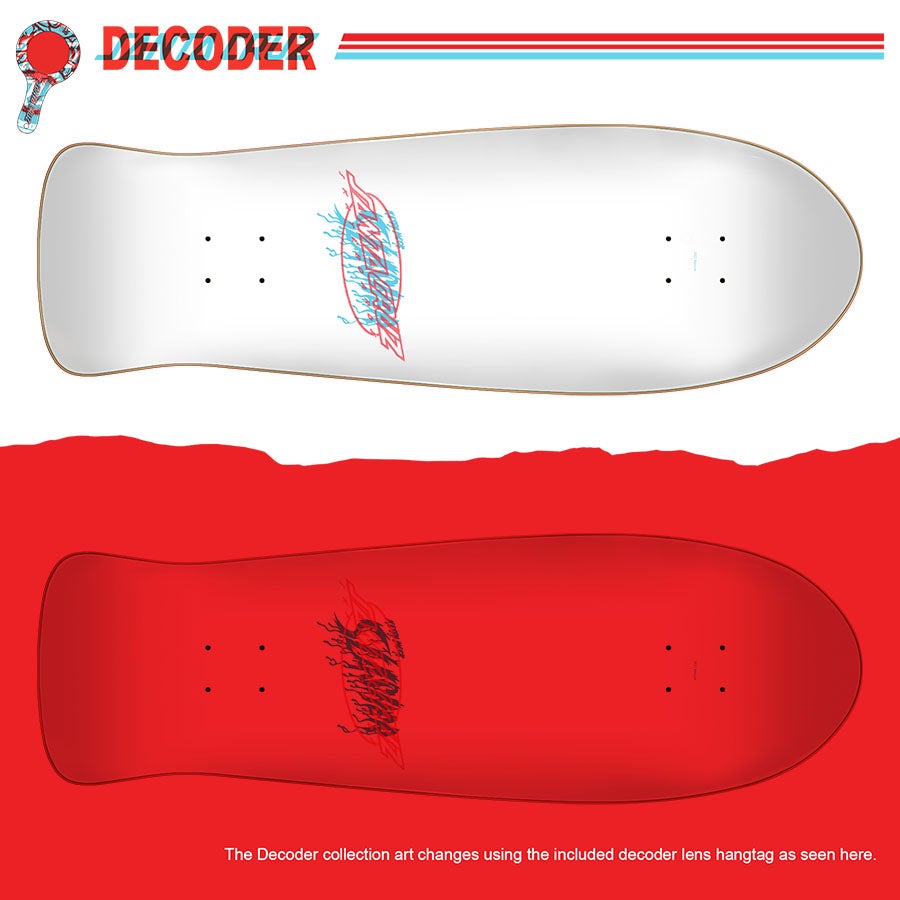Santa Cruz Meek Slasher Decoder 10.1" oldschool skateboard deck
