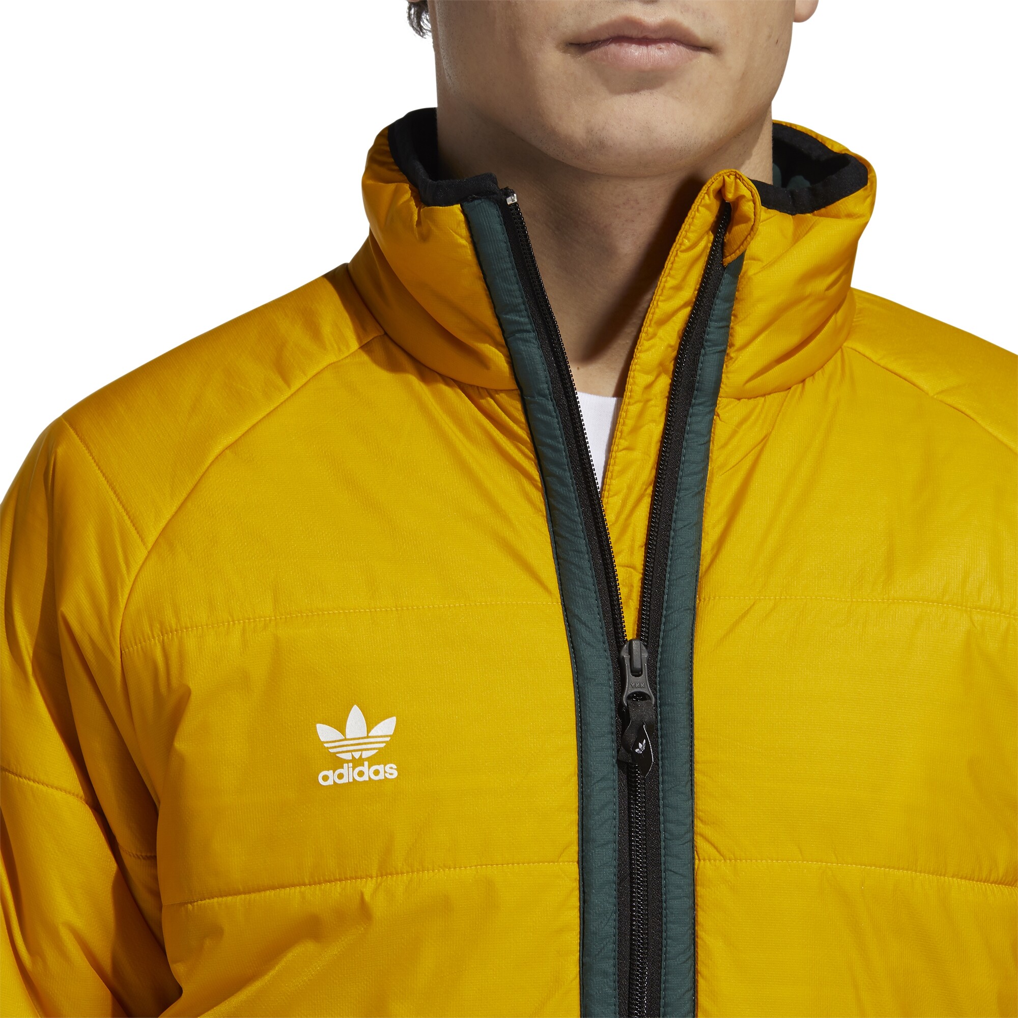 Adidas Midlayer jack legacy gold / mineral green / white