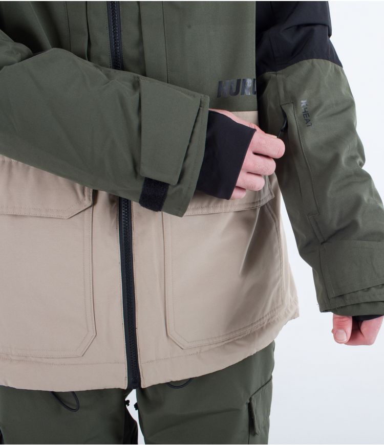 Hurley Rutland jacket black/cargo khaki