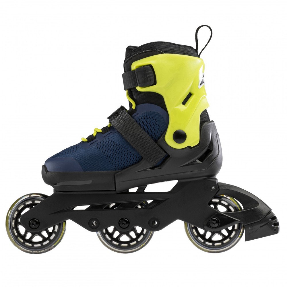 Rollerblade Microblade 3WD inline skates 80 mm blue royal / lime