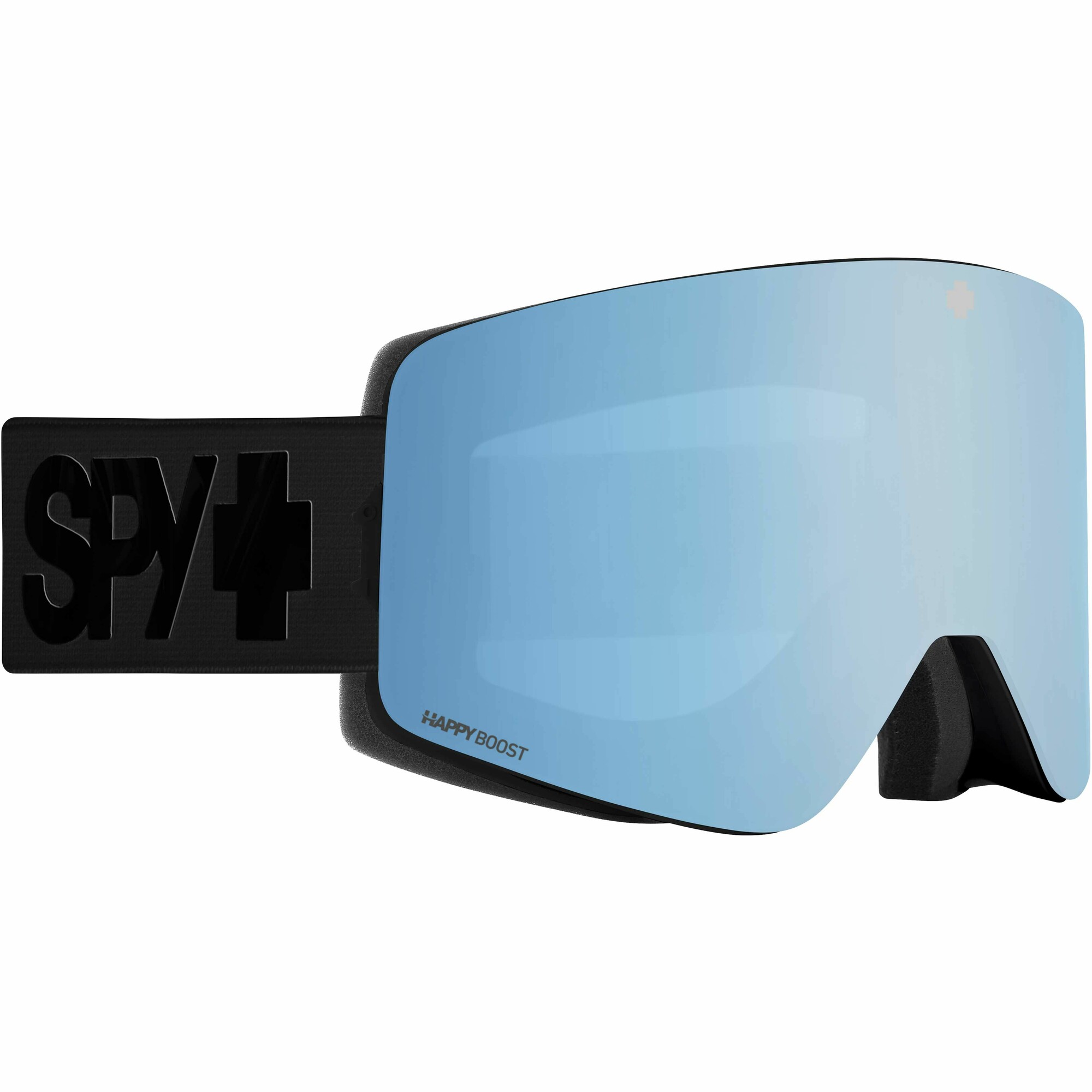 Spy Marauder goggle matte black / happy boost blue spectra mirror (met extra lens)