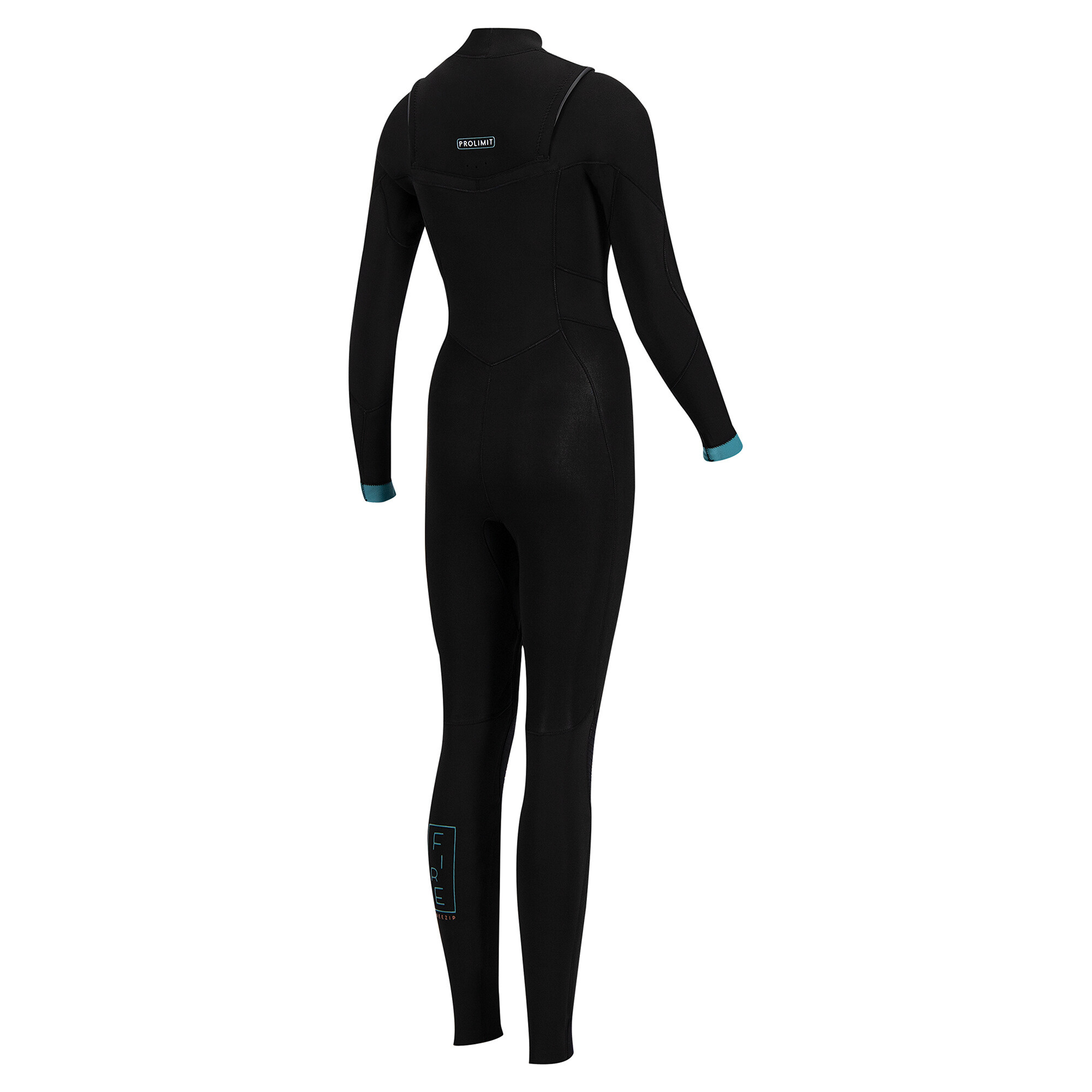 Prolimit Fire Freezip Steamer 5/3mm frontzip wetsuit black / turquoise