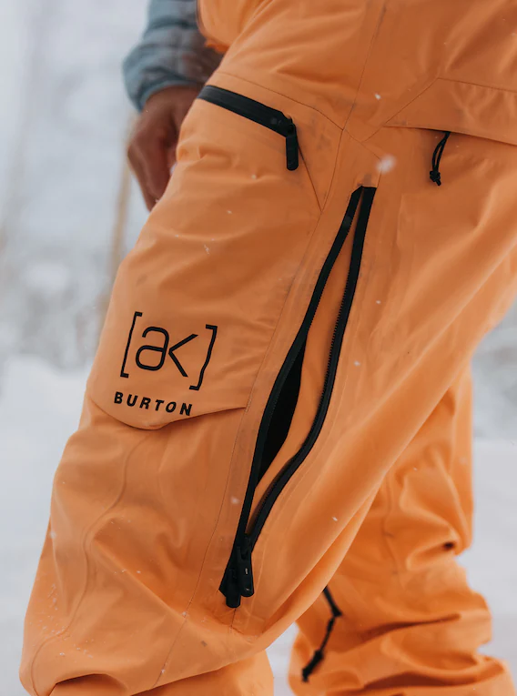 Burton AK Gore-tex 3L Freebird BIB heren snowboardbroek salmon buff
