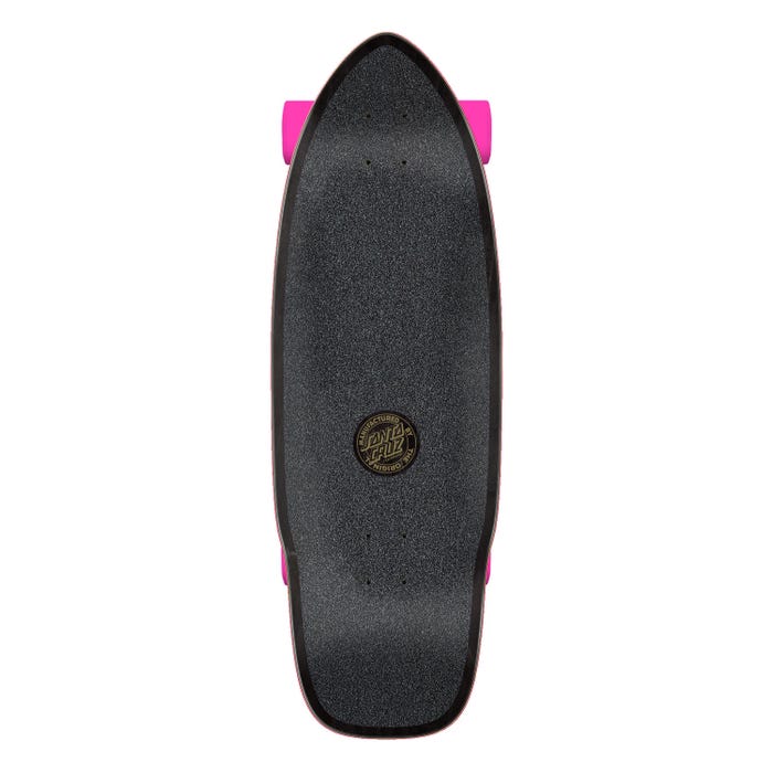 Santa Cruz x Carver Pink Dot Check Cut Back surfskate 9.75"