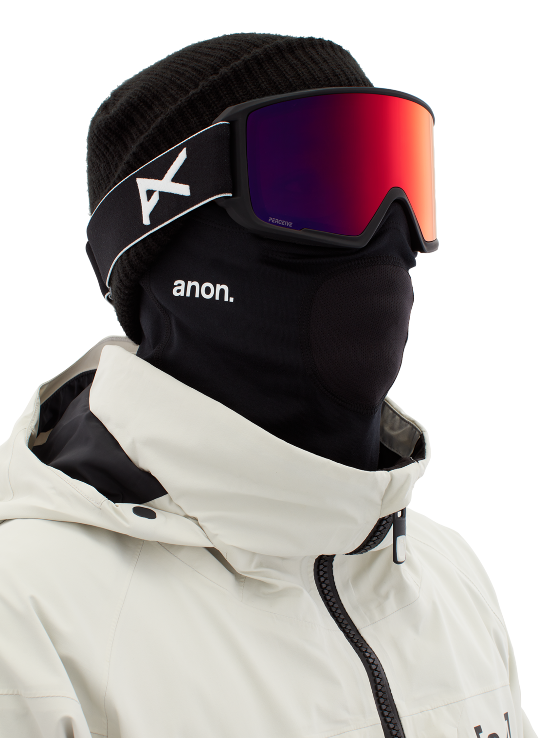 Anon M3 goggle black / perceive sun red (including extra lens and MFI mask)