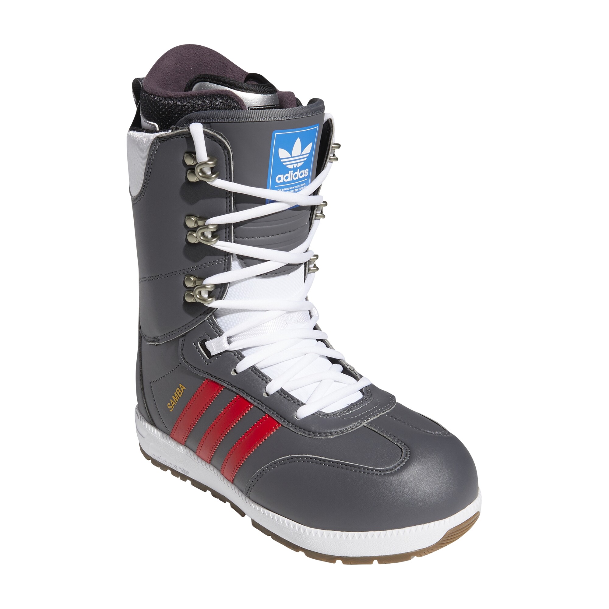 Adidas Samba ADV snowboard boots grey five / scarlet / gold metallic