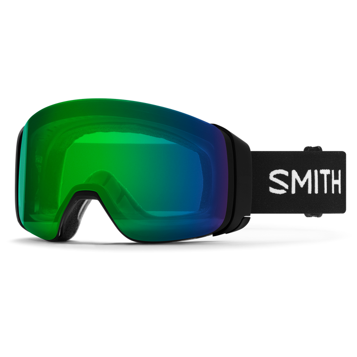 Smith 4D Mag goggle black / chromapop everyday green mirror (met extra lens)