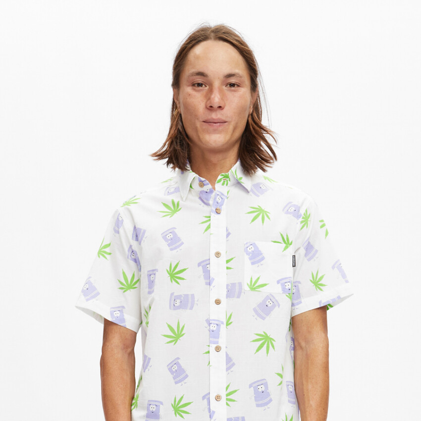 Hydroponic South Park Tegridy shirt white towelie